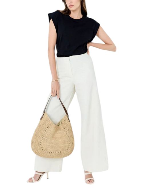 borsa donna modello luna in rafia IBELIV | MEVADARK TEA